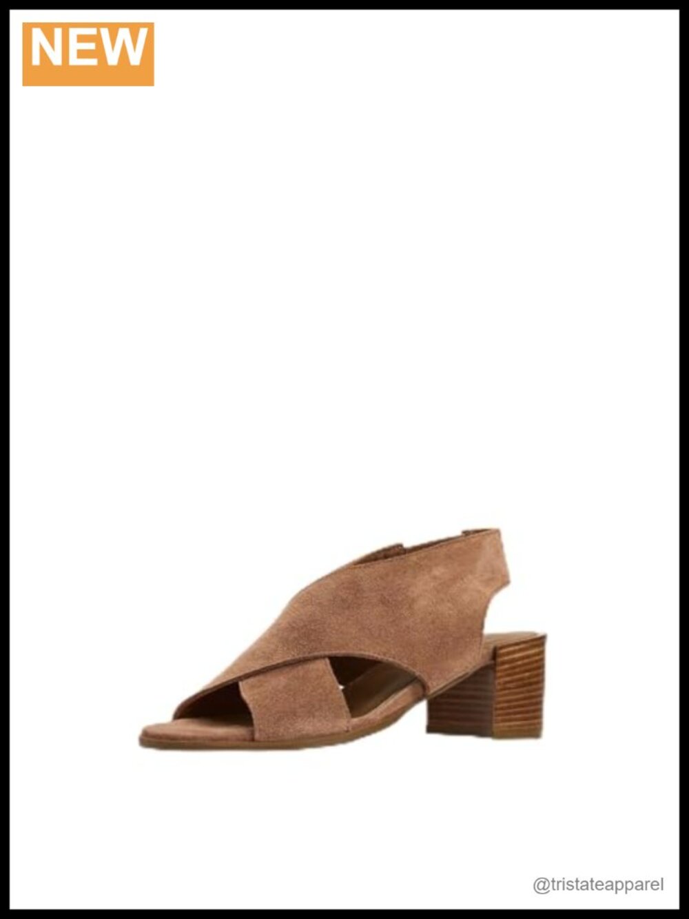 Aquatalia Dovera Leather Slingback Block Heel Sandals